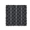 Interlocking Outdoor Tiles 54 Sq Ft Wood-Like Waterproof Slip Resistant Dark Gray